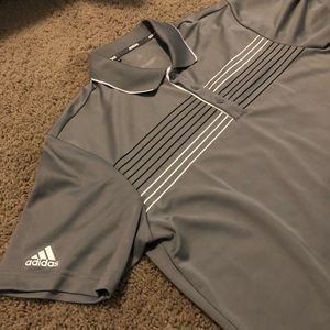 Adidas Golf Polo Medium Gray Grey
